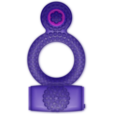 Casual Ring Vibrating Double Pleasure Purple 1